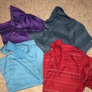 Lot of four men’s golfing shirts